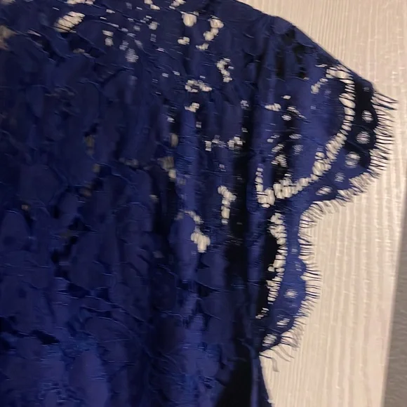 Never worn, knee length, blue lace dress. - Picture 2 of 6